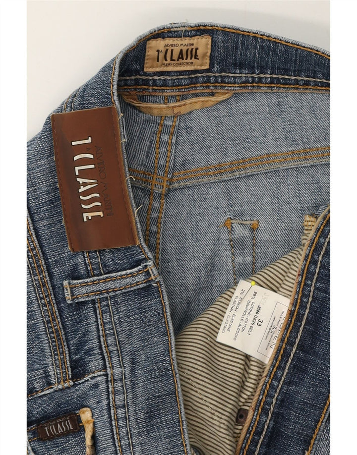 ALVIERO MARTINI Jean droit homme W33 L33 bleu coton