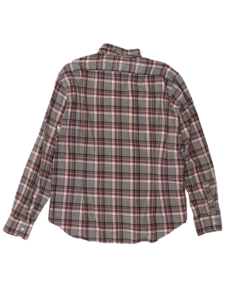 Brooksfield Chemise Homme Taille 43 Grand Carreau Gris