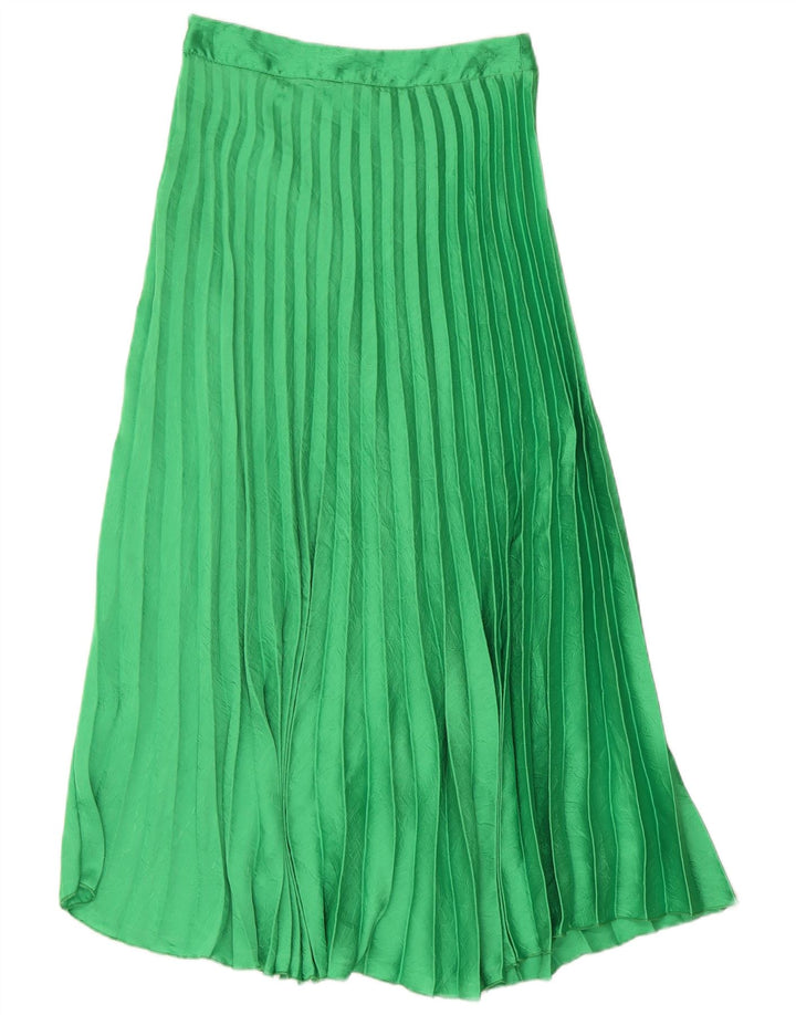 Zara Femme Jupe Maxi Plissée Petit W26 Vert
