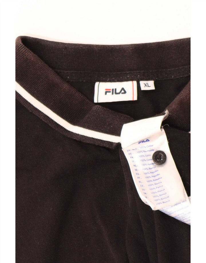 Fila Polo Homme XL Noir Coton