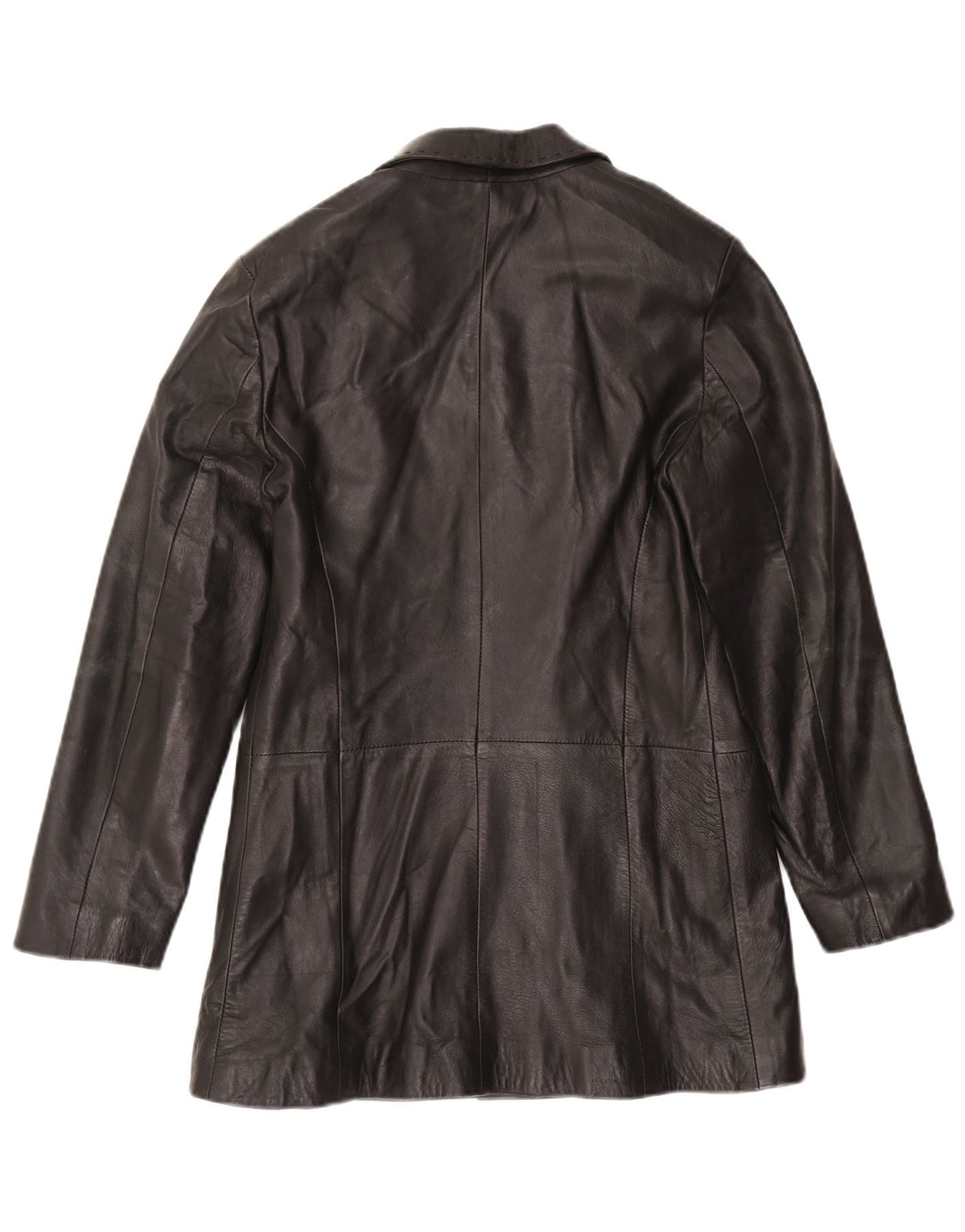 Mira Furs Manteau en cuir pour femme IT 42 Cuir noir moyen