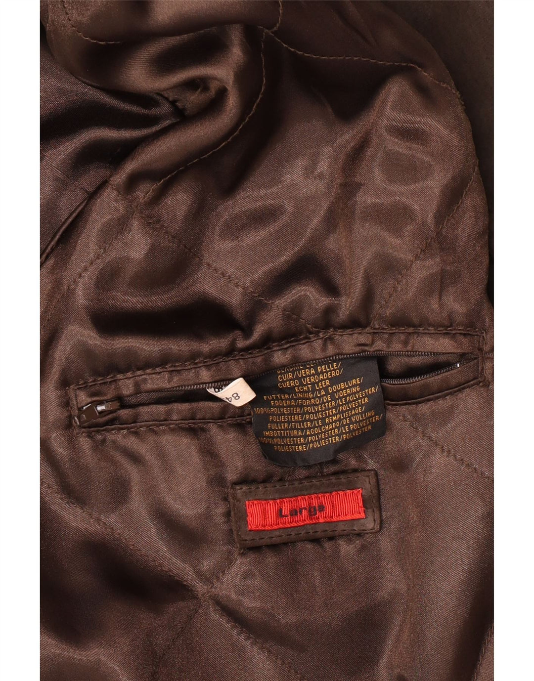 veste en daim homme vintage UK 40 grand cuir marron