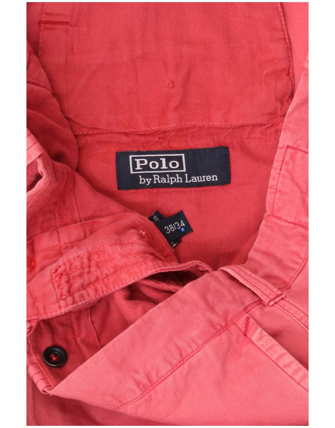 POLO RALPH LAUREN Pantalon Chino Droit Homme W38 L30 Rose Coton