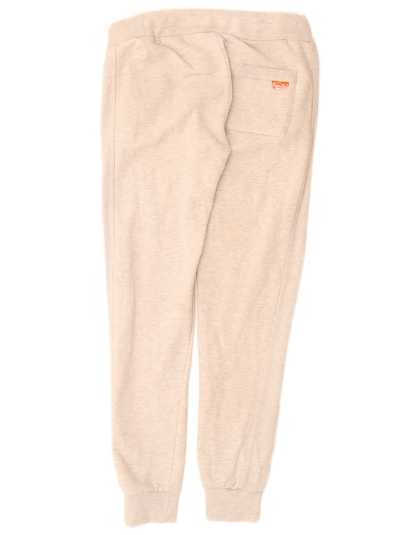 Superdry Pantalon de survêtement pour femme Joggers UK 10 Small Gris moucheté