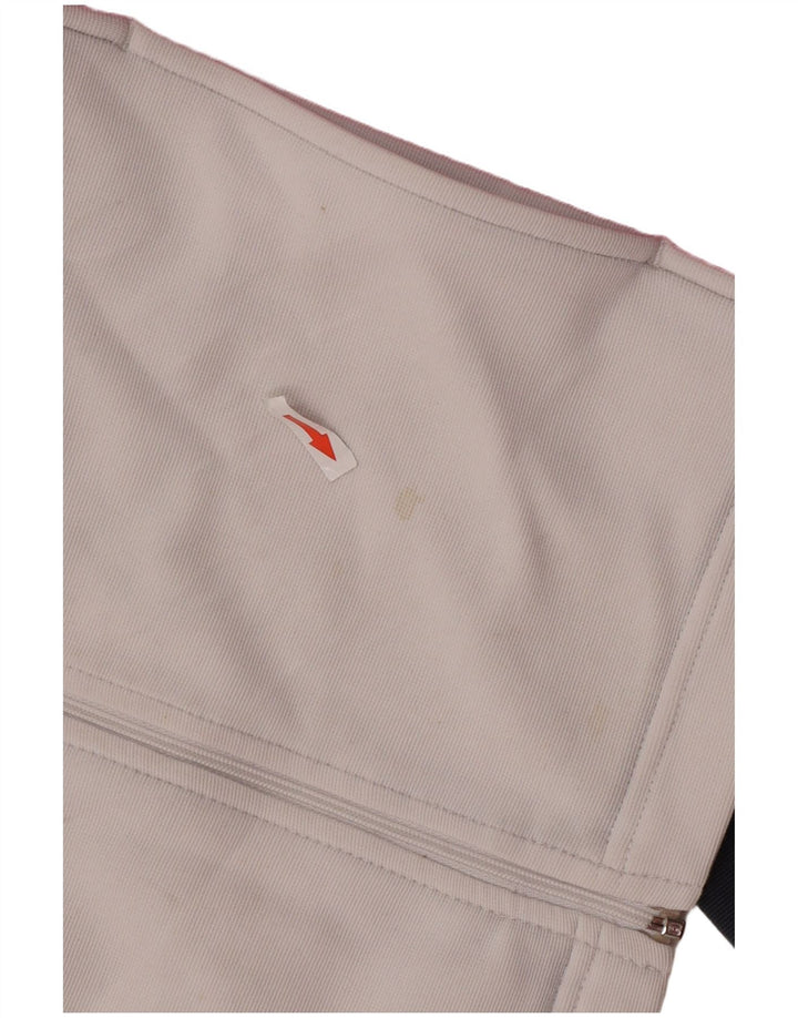 Kappa Veste de survêtement pour femme UK 14 Medium Blanc Colorblock Polyester