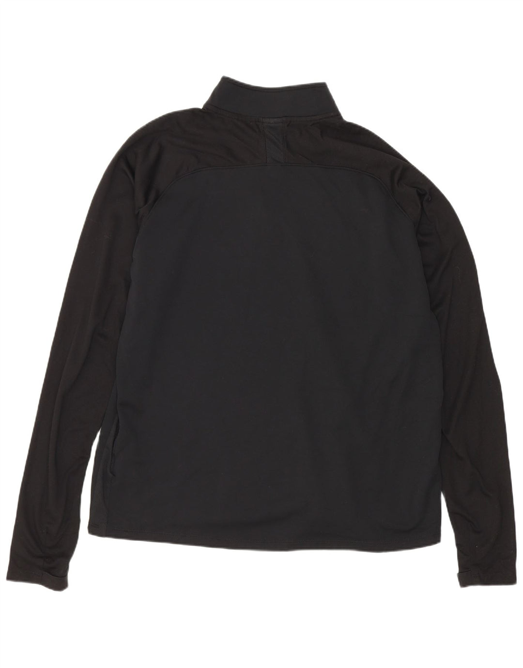 Nike Haut à manches longues et col zippé pour homme, coupe régulière, grand noir, polyester, sport