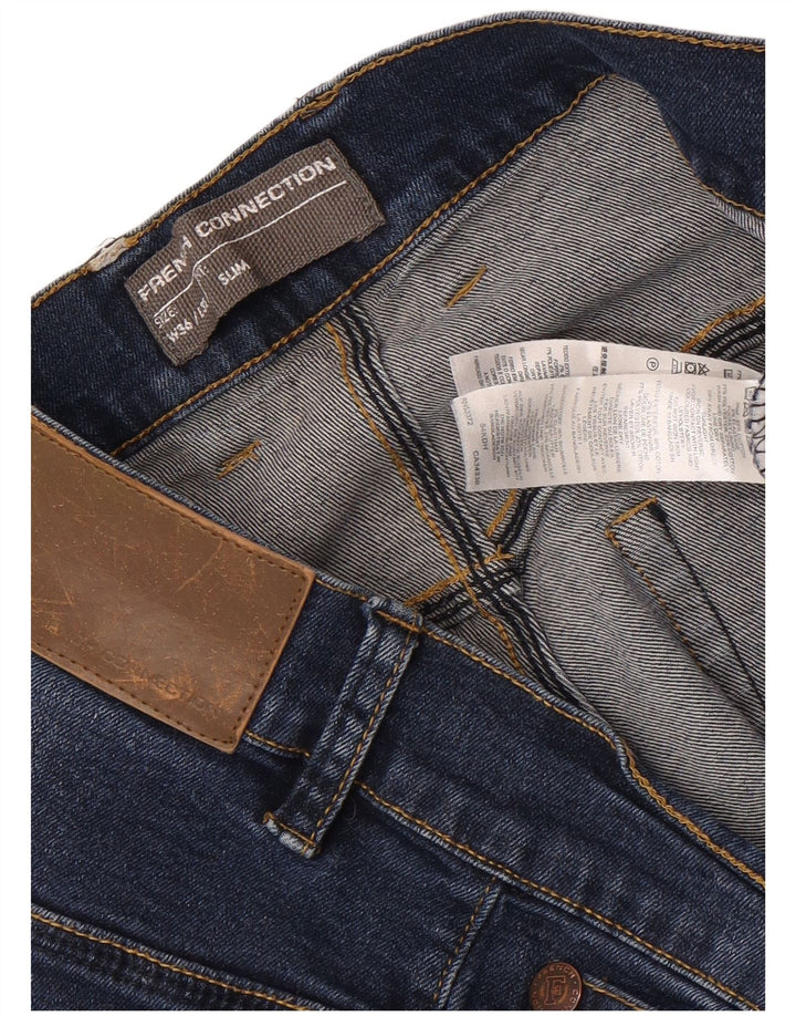 French Connection Jean Slim Homme W36 L32 Bleu Coton