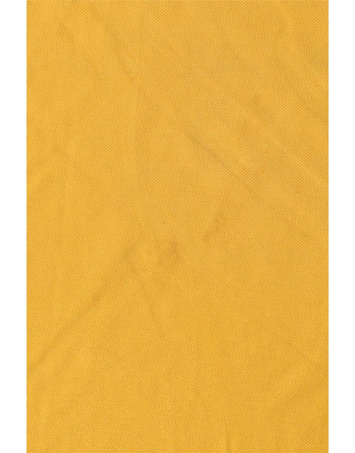 Benetton Polo Homme Large Jaune Coton