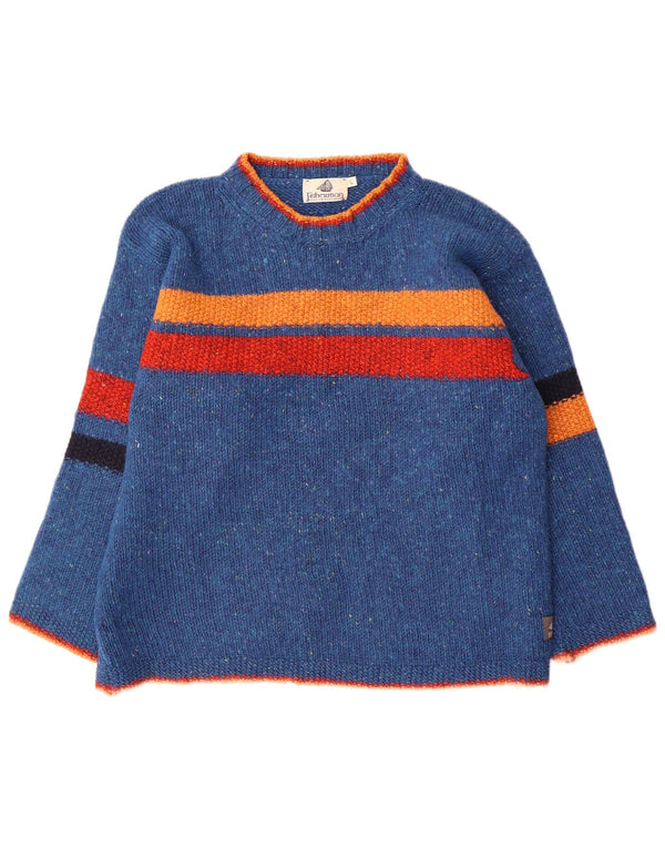 Fisherman Out Of Ireland Pull à col rond pour homme Bleu Taille L