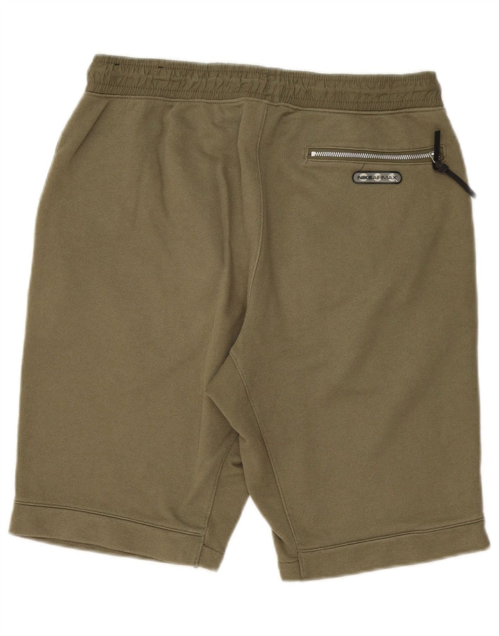 NIKE Short de sport graphique pour homme en coton kaki moyen