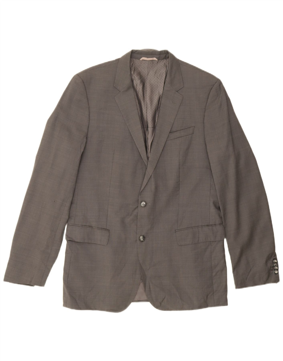 Hugo Boss Veste blazer longue à 2 boutons pour homme UK 42 XL Gris laine