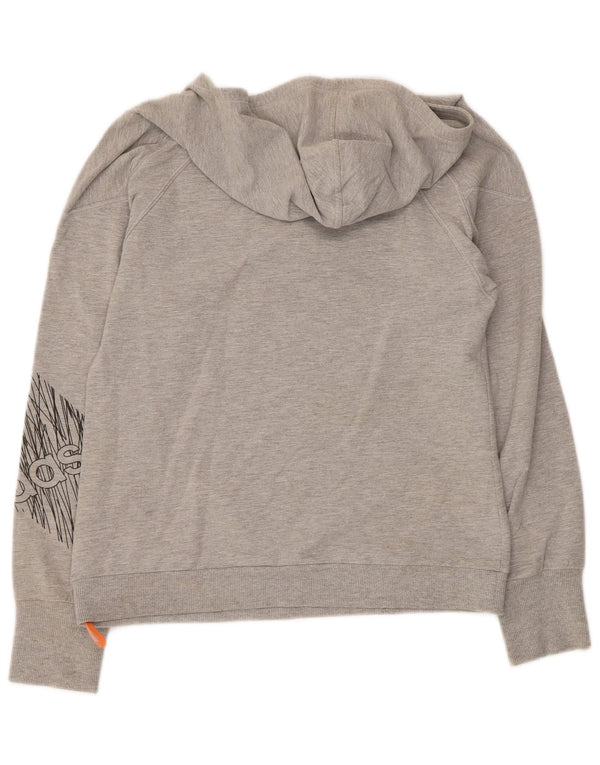 Adidas Clima 365 Graphic Sweat à capuche pour femme UK 10 Petit Gris Moucheté
