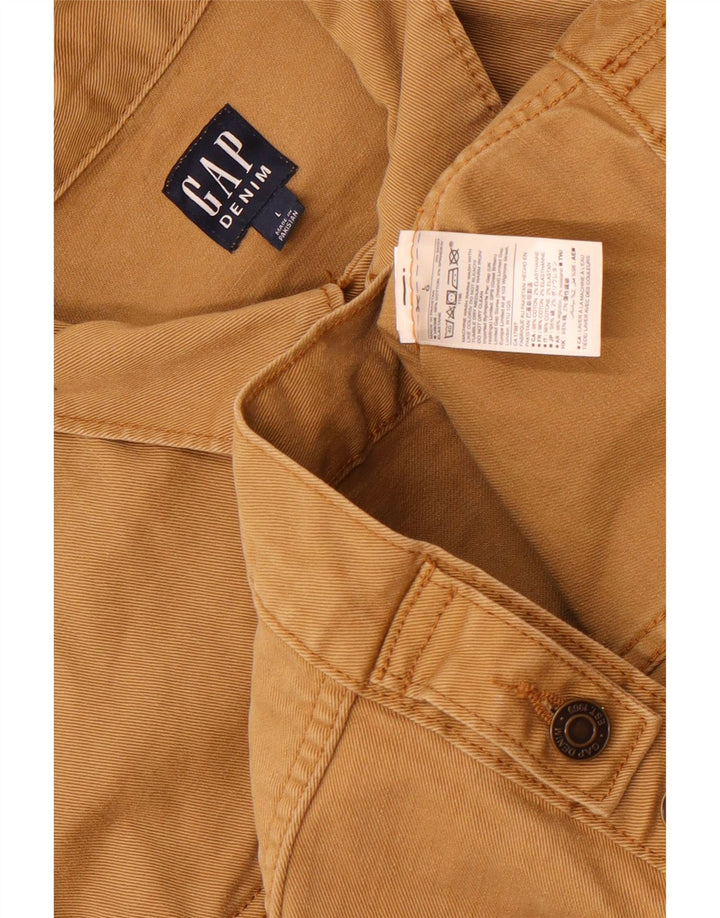 Gap Veste en jean pour homme UK 40 Large Marron Coton