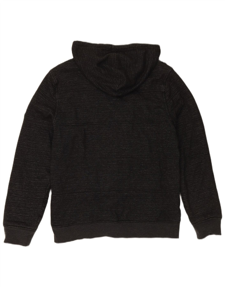 HURLEY Pull à capuche zippé homme en coton rayé noir moyen