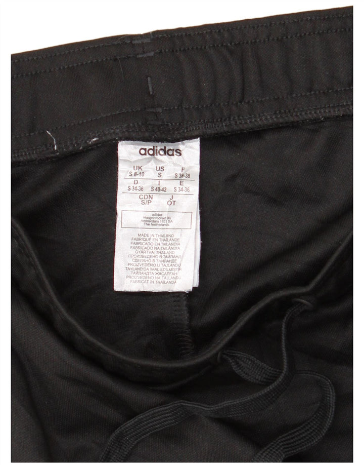 Adidas Pantalon de survêtement pour femme UK 8/10 Small Noir Polyester