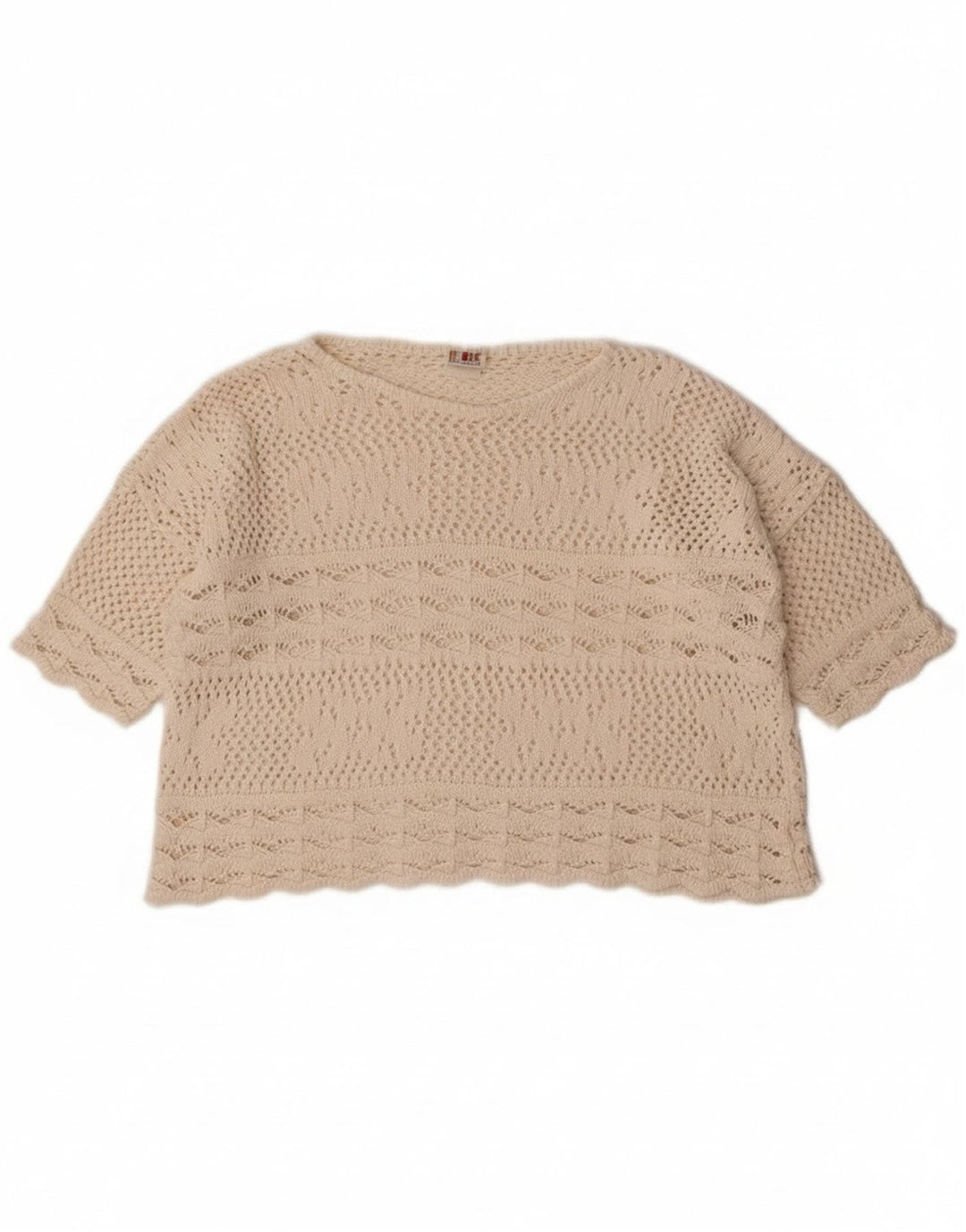 Redok Pull court à col bateau pour femme UK 14 Medium Off White