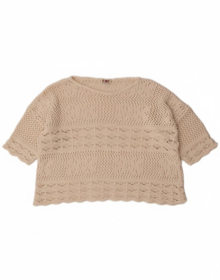 Redok Pull court à col bateau pour femme UK 14 Medium Off White
