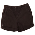 Shorts Chino pour Femmes Marks & Spencer UK 12 Medium W32 Noir Coton