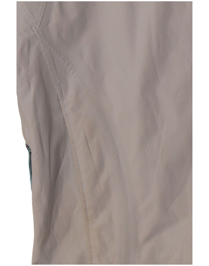 COLUMBIA Veste coupe-vent à capuche pour femme UK 14 Bleu moyen Nylon Sports