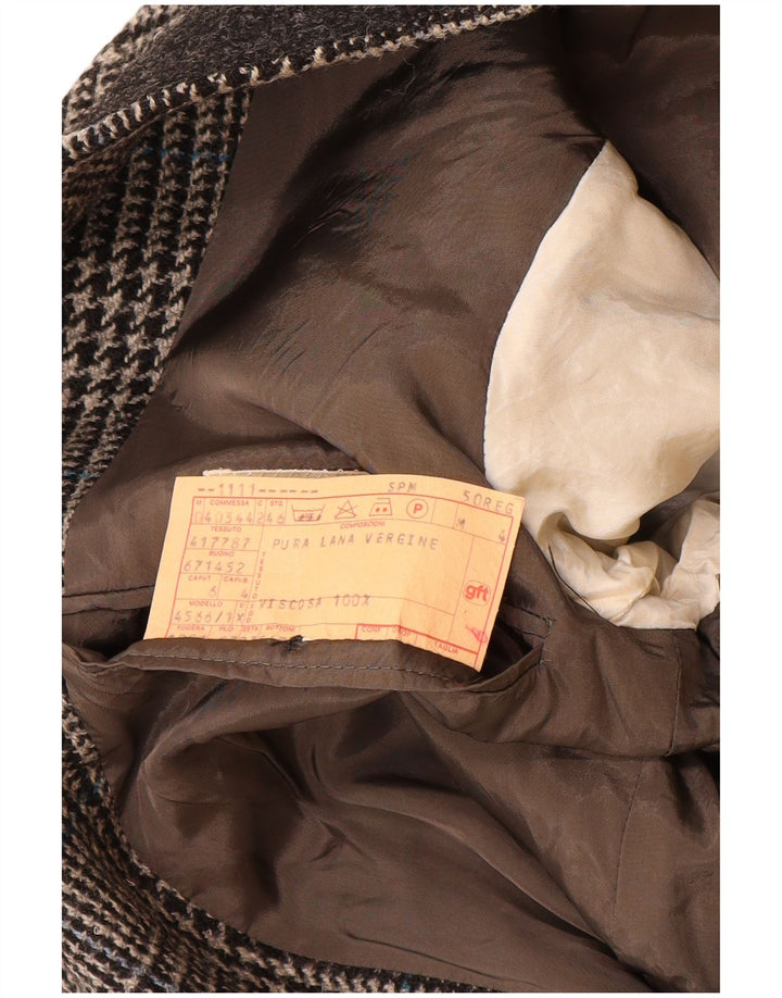 GIORGIO ARMANI Veste Blazer 2 Boutons Homme IT 50 Pied-de-Poule Gris Moyen