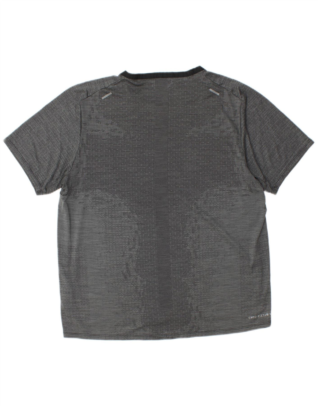 Nike Hommes Dri Fit T-Shirt Haut Large Gris Polyester