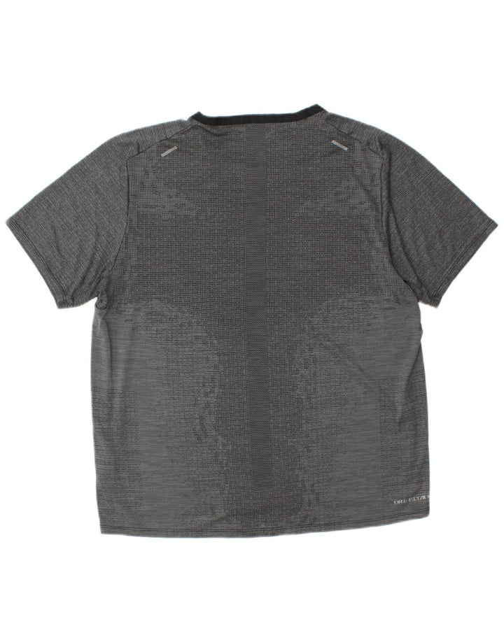 Nike Hommes Dri Fit T-Shirt Haut Large Gris Polyester