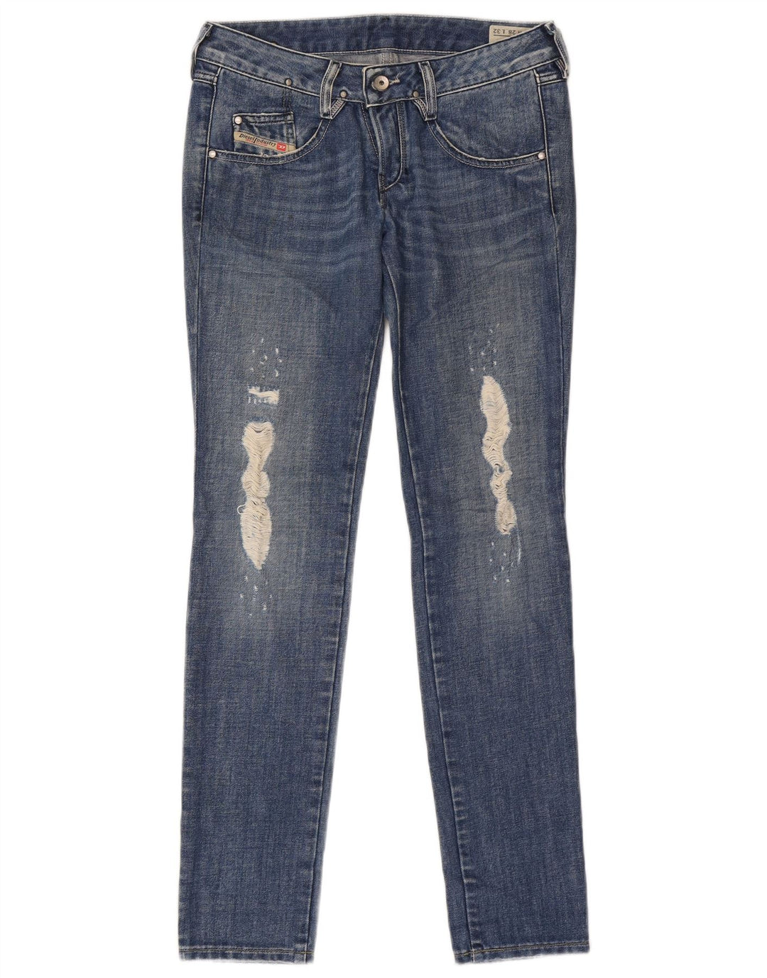 Diesel Jean slim effet vieilli W28 L32 en coton bleu pour femme