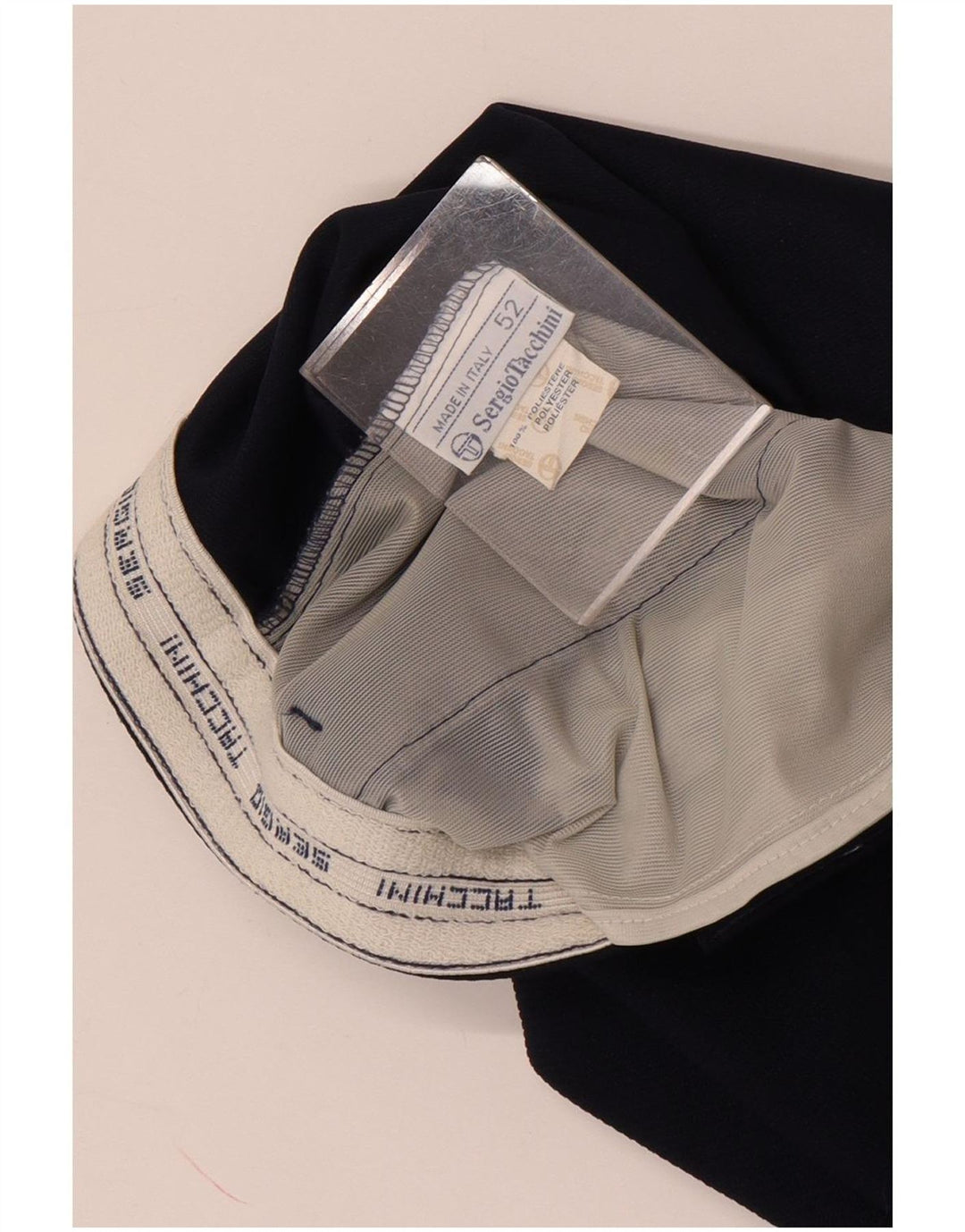 Sergio Tacchini Short Chino Homme IT 52 XL W32 Bleu Marine Polyester