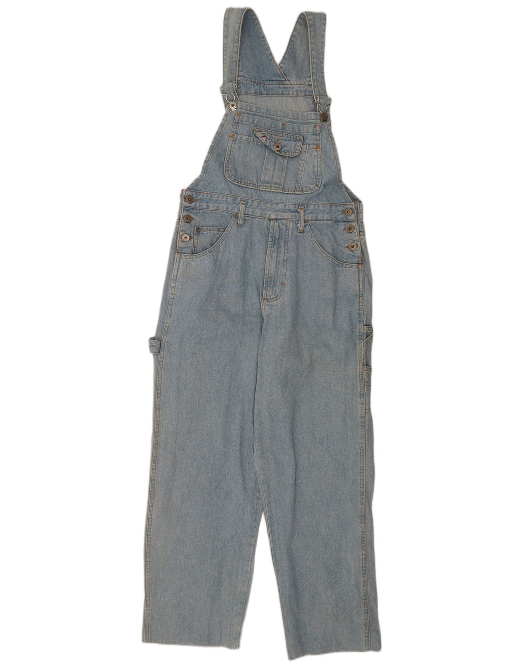 Casucci Salopette de charpentier pour femme IT 44 Medium W32 L27 Bleu Coton