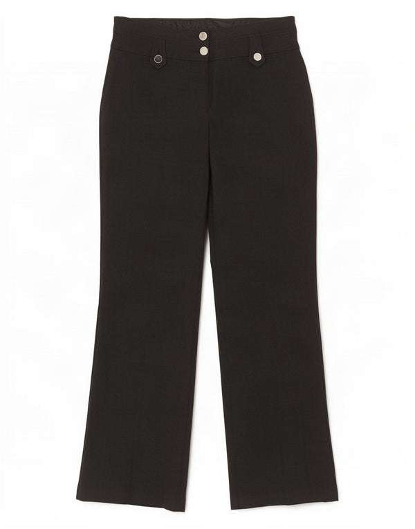 Marks & Spencer Pantalon décontracté Bootcut pour femme UK 12 Medium W30 L32 Noir