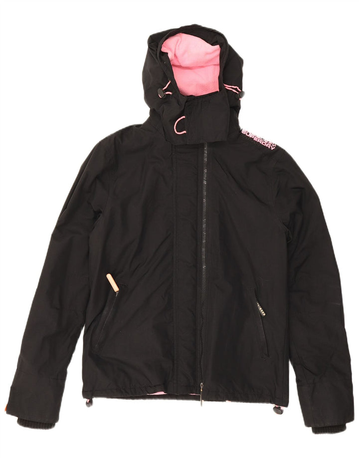 Superdry Veste coupe-vent The Windcheater pour femme UK 12 Noir moyen