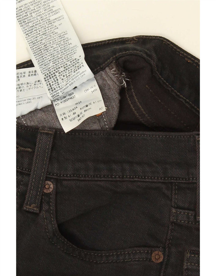 Levi's Jean Slim W24 L27 Femme Noir Coton