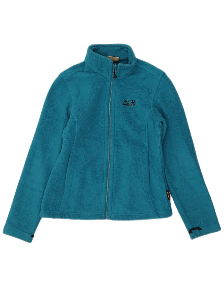 Jack Wolfskin Veste polaire doublure femme UK 10 petit bleu polyester