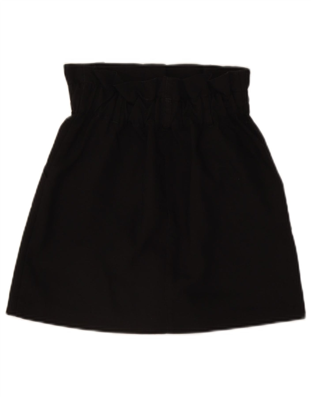 Zara Femme Taille Haute Mini Jupe XS W24 Noir Polyester