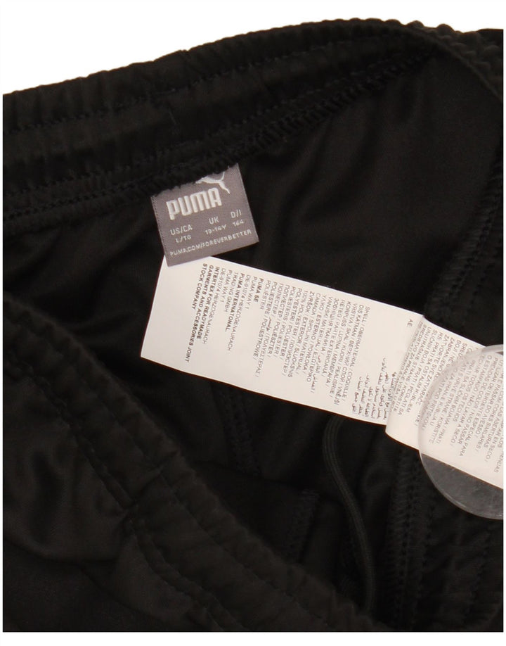Puma Pantalon de survêtement garçon 13-14 ans Noir Colourblock Polyester