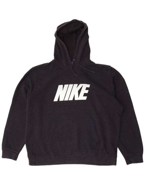 Nike Pull à capuche graphique pour homme 2XL en coton noir