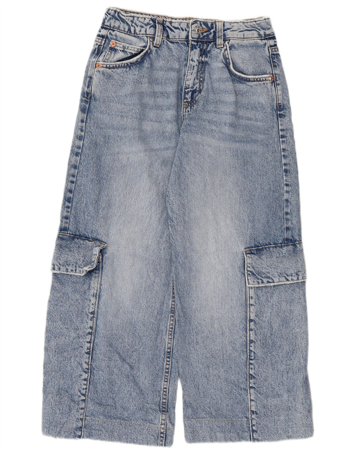 Jean Capri Cargo Zara Garçon 13-14 ans W28 L22 Bleu