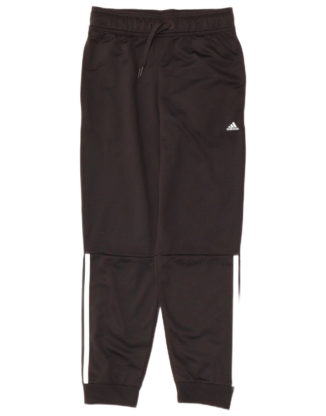ADIDAS Boys Tracksuit Trousers Joggers 11-12 Years  Black Polyester