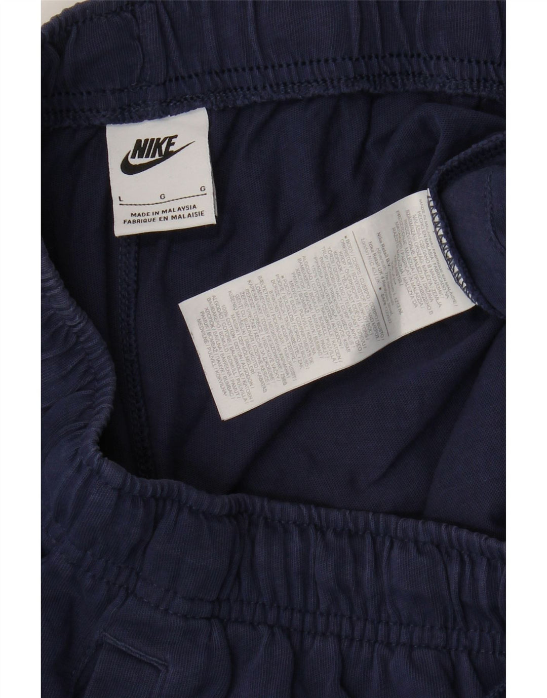 Nike Pantalon de survêtement pour homme en coton bleu marine Taille L