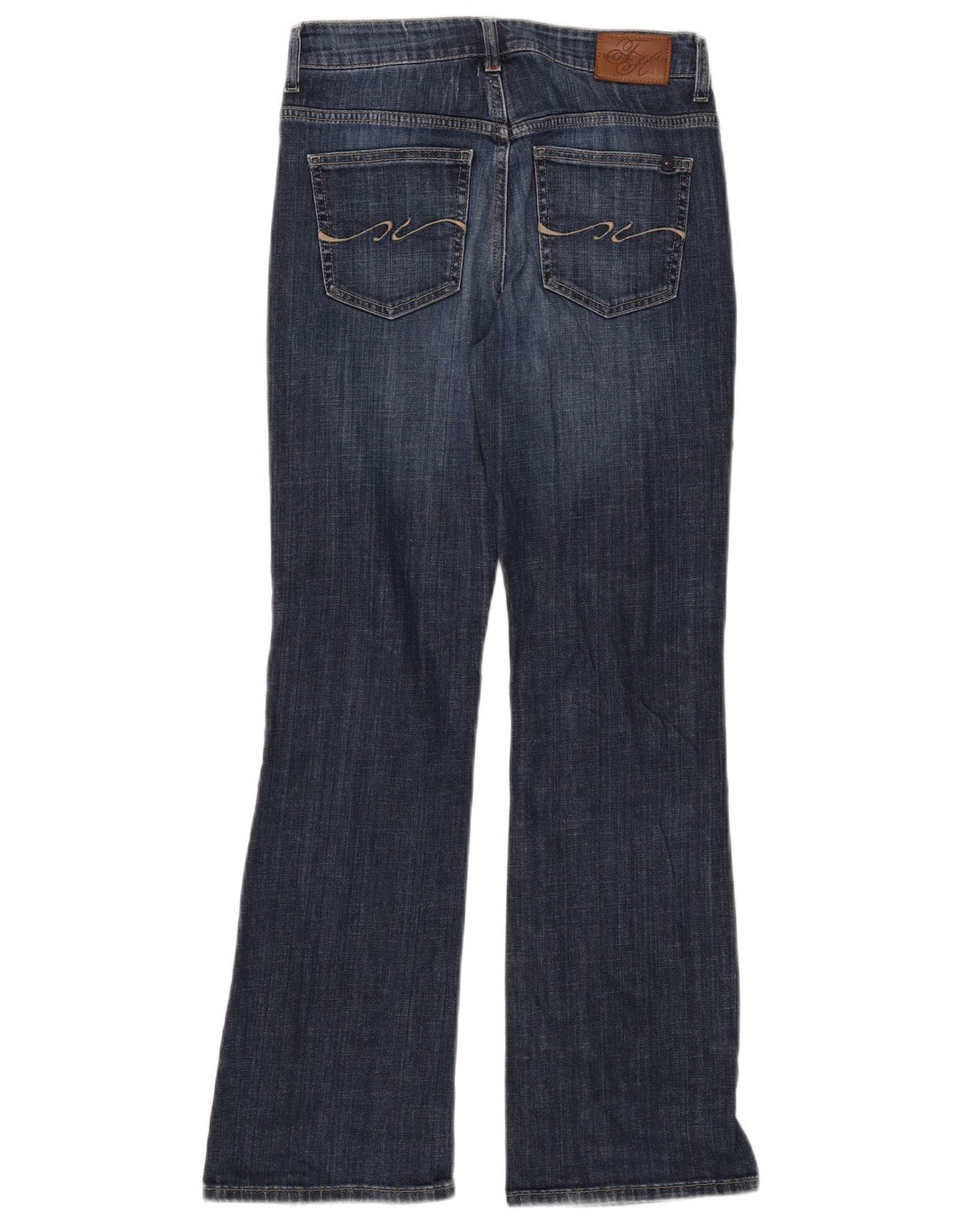 TOMMY HILFIGER Jean Bootcut Femme W27 L30 Bleu Marine Coton