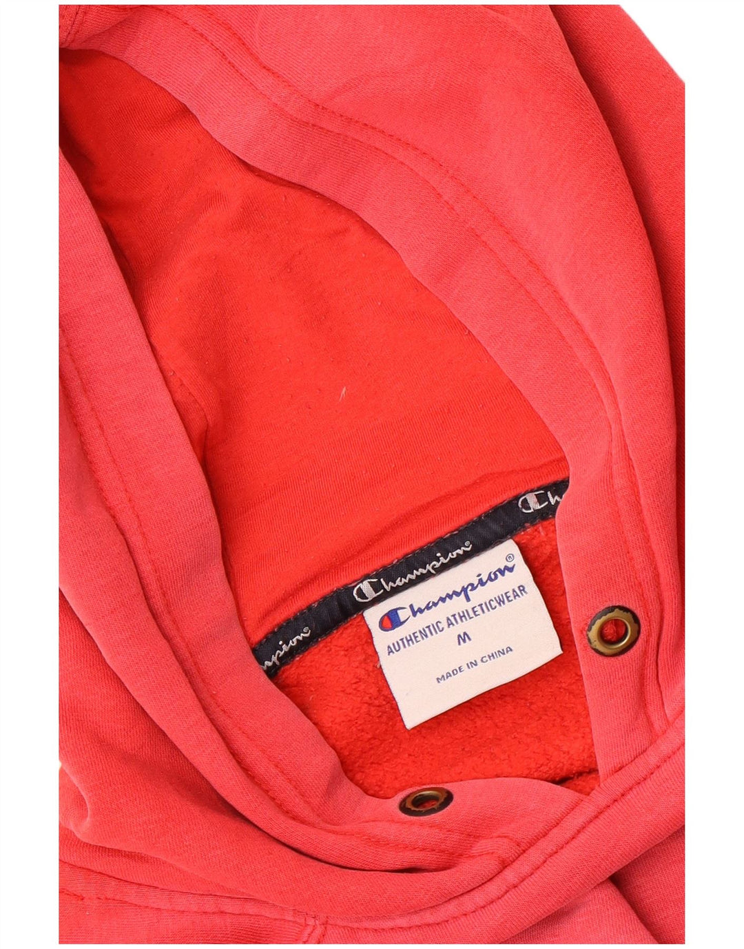 Champion Pull à Capuche Graphique Homme Rouge Moyen Coton