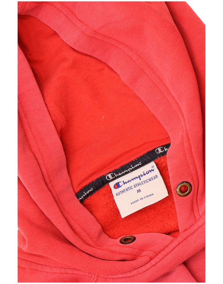 Champion Pull à Capuche Graphique Homme Rouge Moyen Coton