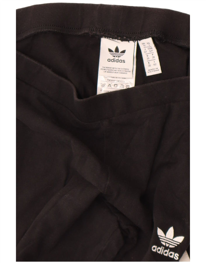 Adidas Leggings Femme UK 10 Petit Coton Noir