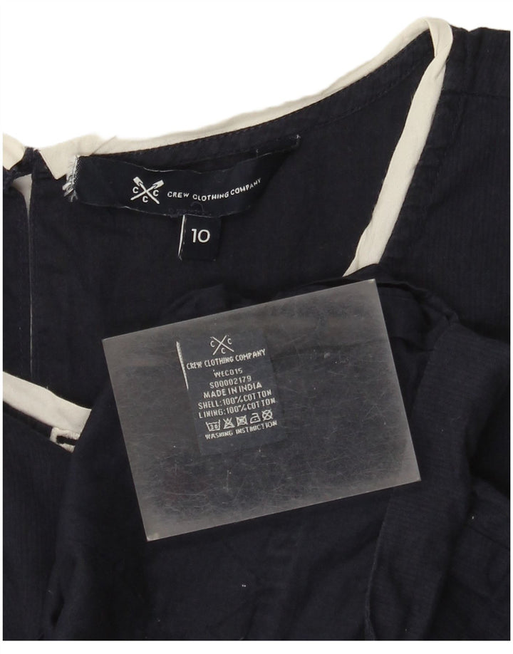 J. Crew Débardeur Femme UK 10 Small Bleu Marine Coton