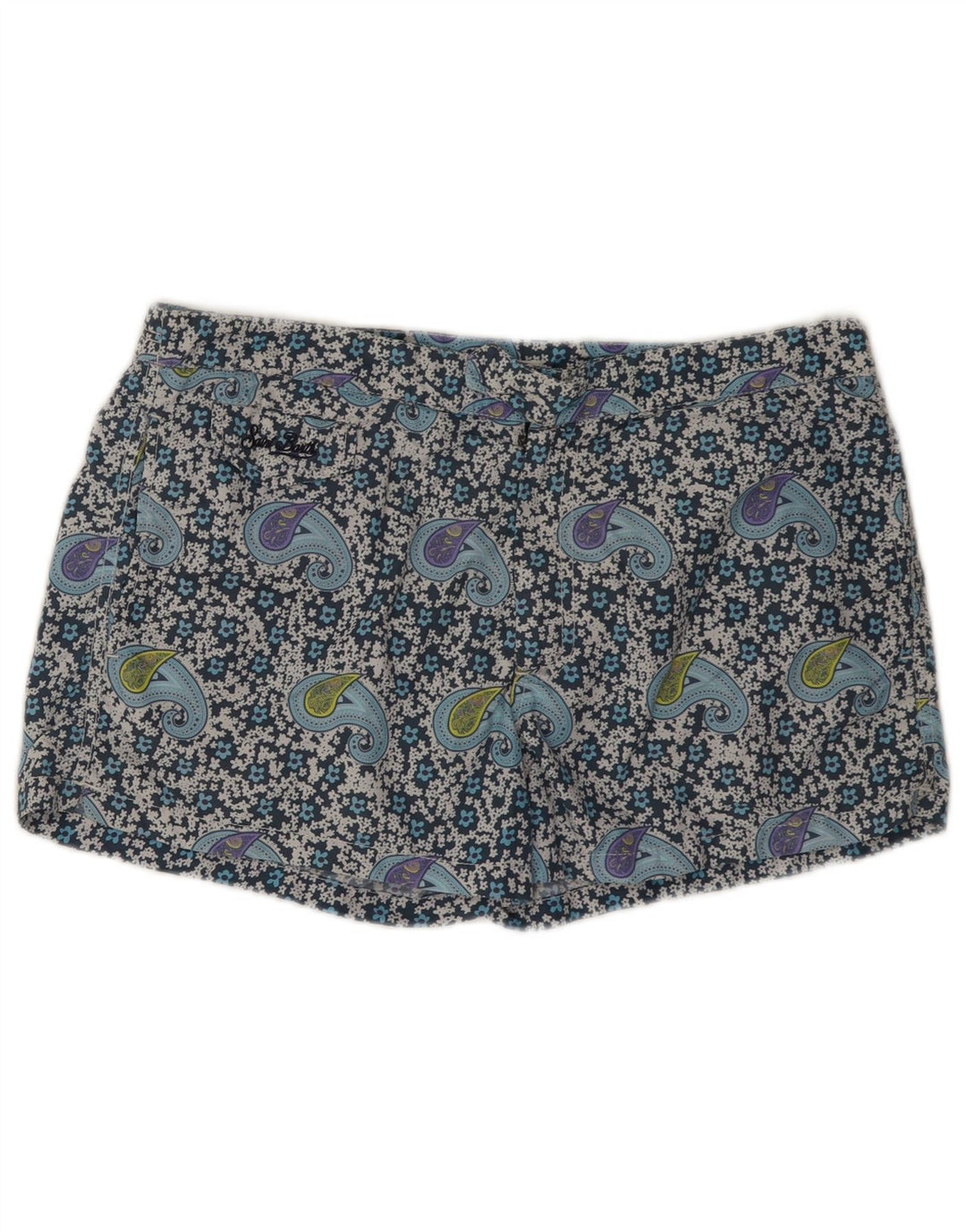 MC2 SAINT BARTH Short de Bain Homme Large Bleu Paisley Polyamide