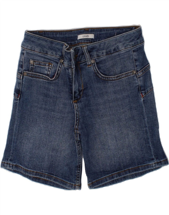 LIU JO Boys Denim Shorts 7-8 Years W24  Blue Cotton Vintage Liu Jo and Second-Hand Liu Jo from Messina Hembry 