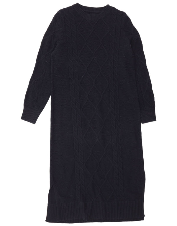 Barbour Robe pull à manches longues pour femme UK 12 Bleu marine moyen classique