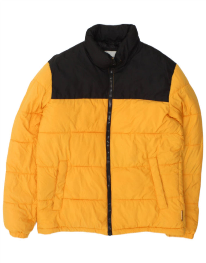 Jack & Jones Veste matelassée pour homme UK 38 Medium Jaune Colourblock