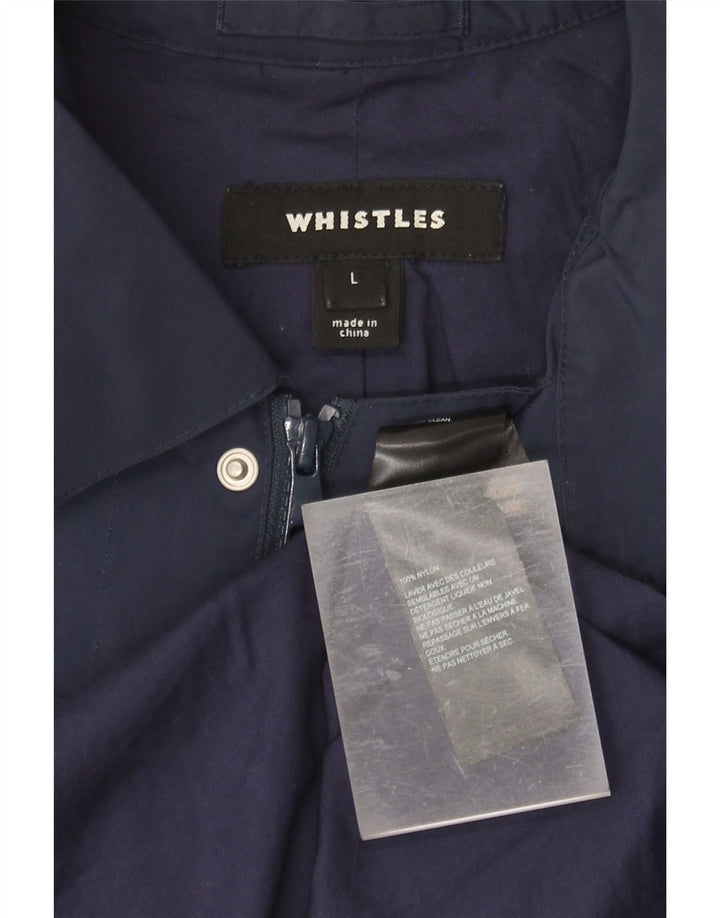 WHISTLES Imperméable Homme UK 40 Large Bleu Marine Nylon