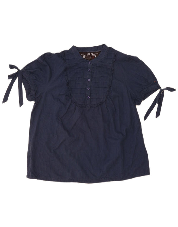 Tommy Hilfiger Chemisier pour femme UK 18 XL Bleu marine à fines rayures